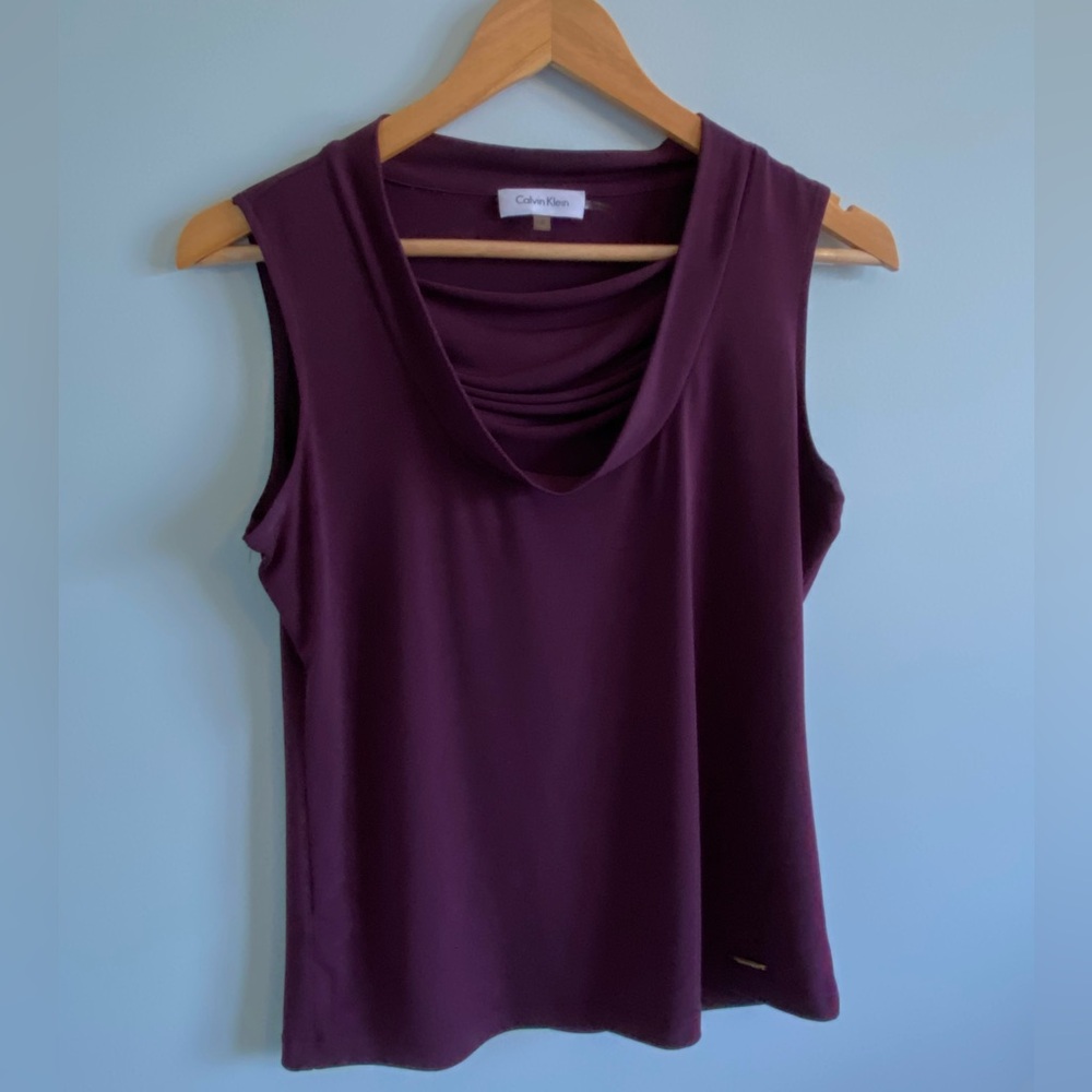 Calvin Klein sleeveless Purple Top size S